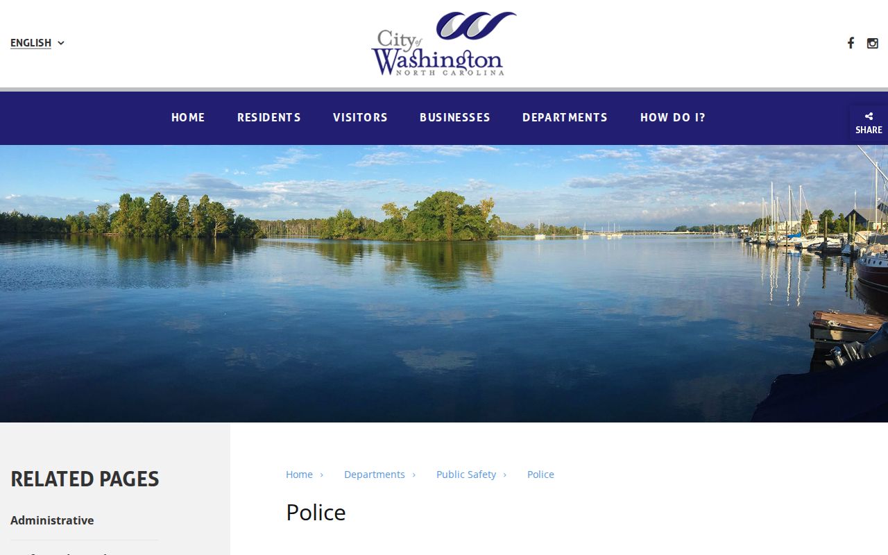 Washington Police Department source for Washington recent arrest records